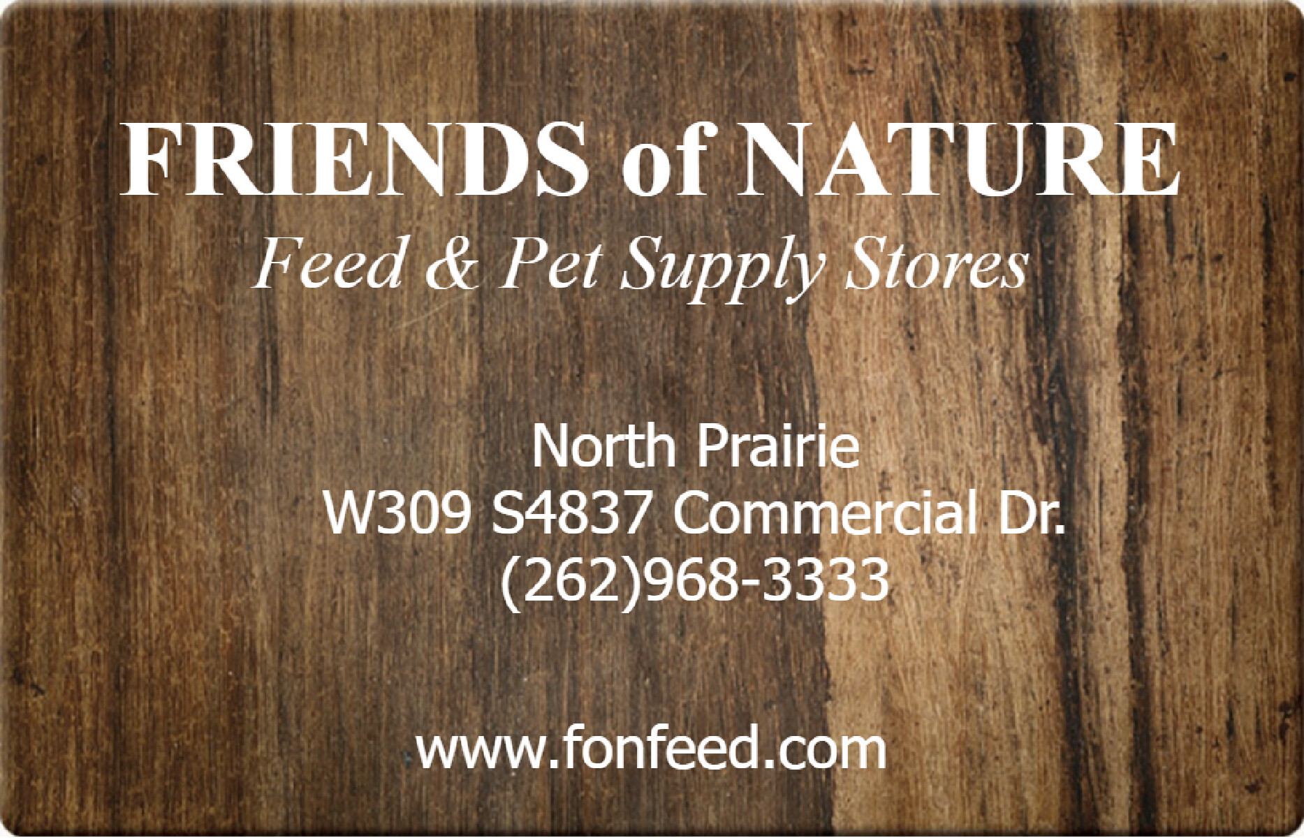 Friends of Nature Club Card